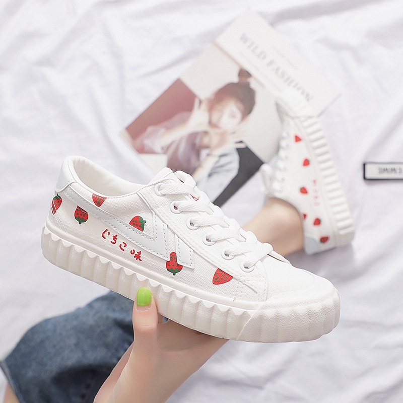 FYGALERY SHS013 SEPATU SNEAKERS MODEL KOREA ULZZANG WARNA PUTIH SEPATU MURAH BATAM SEPATU IMPORT-4