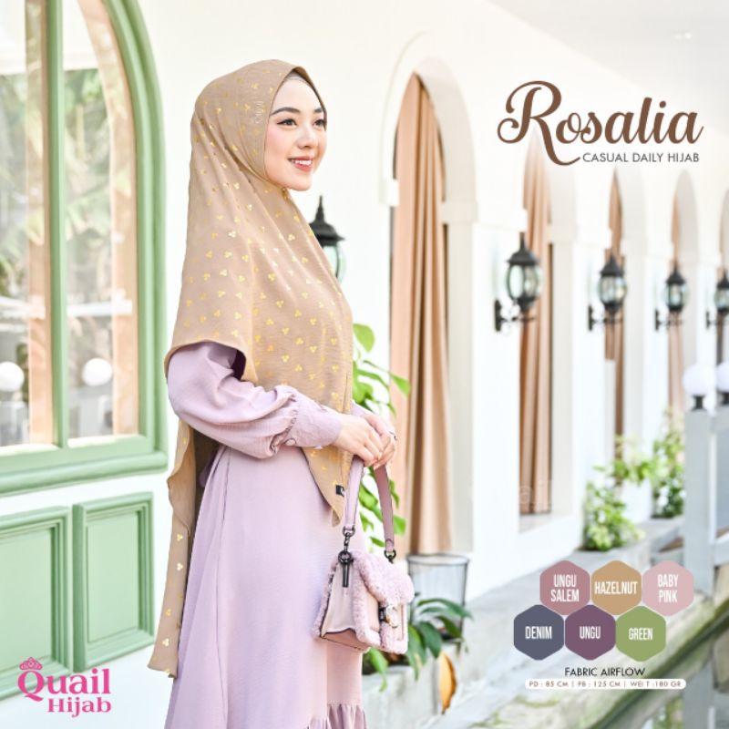 ROSALIA QUAIL HIJAB DAILY HIJAB SYARI BERGO SYARI JILBAB PESTA JILBAB KONDANGAN