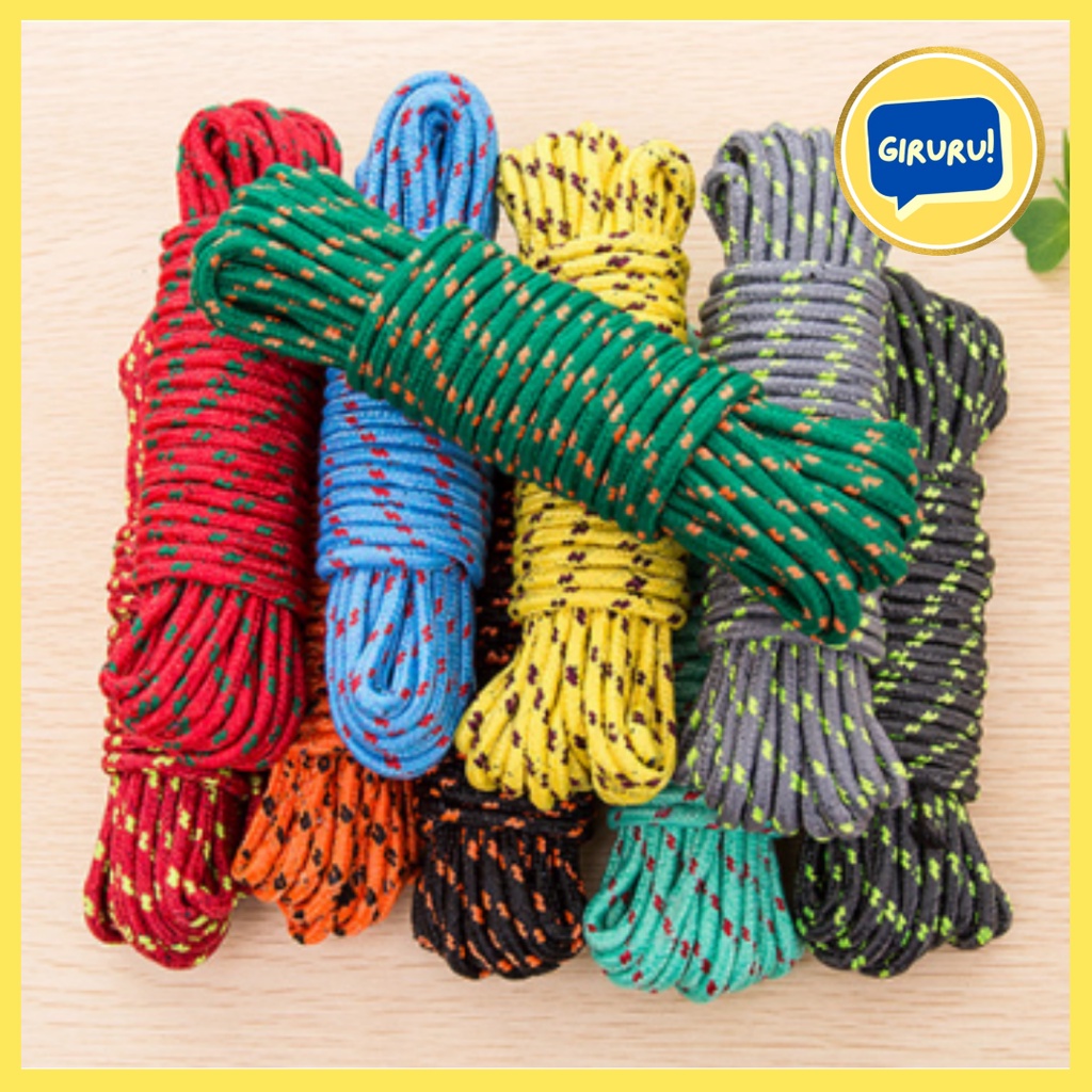 Tali Jemuran Nylon / Tali Jemuran Bahan Nylon 10M / TALI JEMURAN BAJU 10 METER TALI TAMBANG 10 METER SERBAGUNA TALI IKAT BARANG NILON LAUNDRY ROPE NYLON / Tali Jemuran Bahan Tambang 10 meter / Tali Jemuran Baju NILON 10 Meter-Tali Jemuran Nilon Panjang