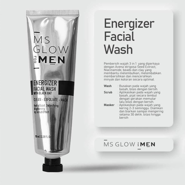 facial wash ms glow men - Facial wash Men .