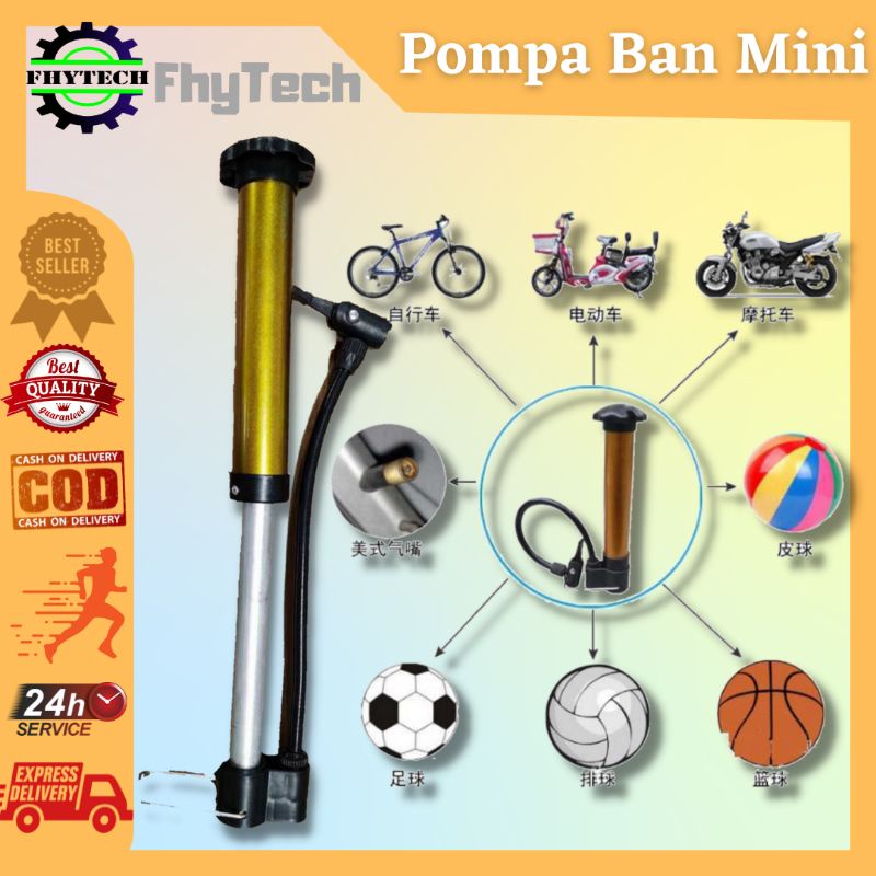 CUCI GUDANG Pompa Kompa Angin Tangan Mini Ban Sepeda Motor