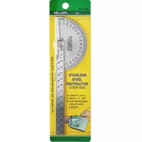 

Mistar Busur Derajat Stainless Steel Protector Sellery 54-700 arttec93 dijamin