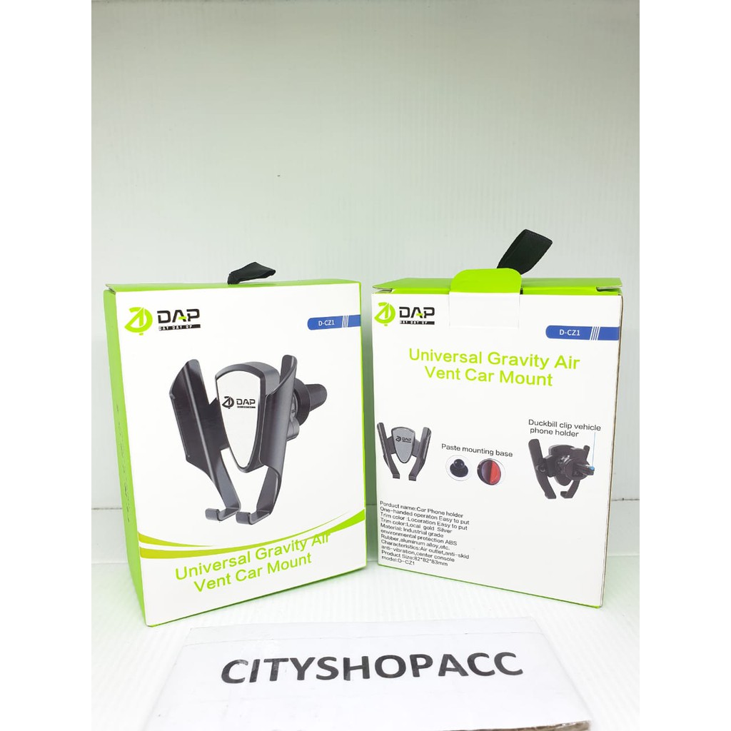 DAP D-CZ1 Car Holder Universal Gravity Air Vent Car Mout-Holder untuk di AC Mobil