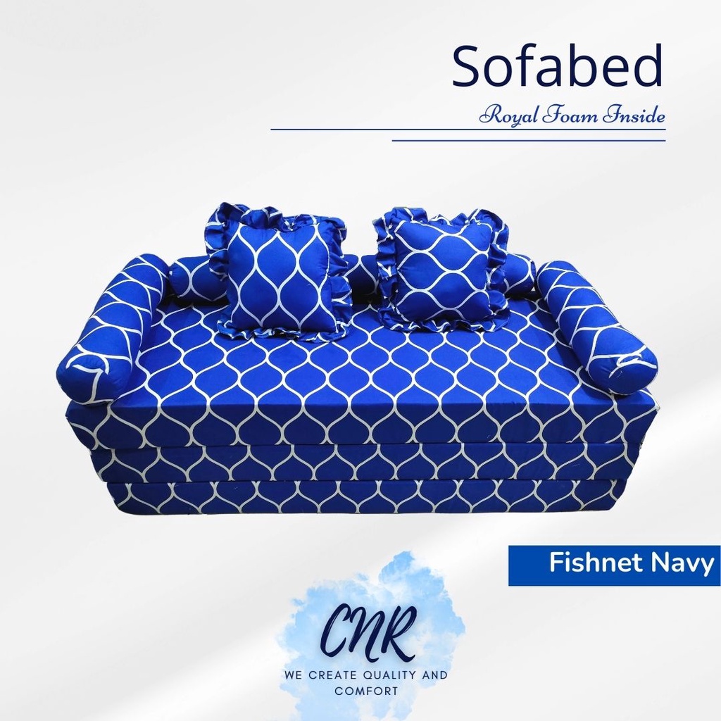 Sofabet minimalis tebal 10cm, 15cm dan 20cm, sofabed single dan double, isi busa Royal Foam d16 gara