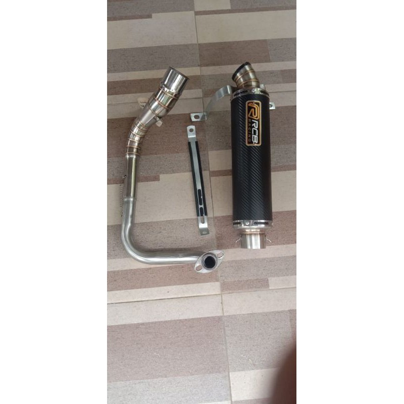knalpot RCB  KARBON LEHER ATAS VARIO150/125 BEAT SCOPY DLL