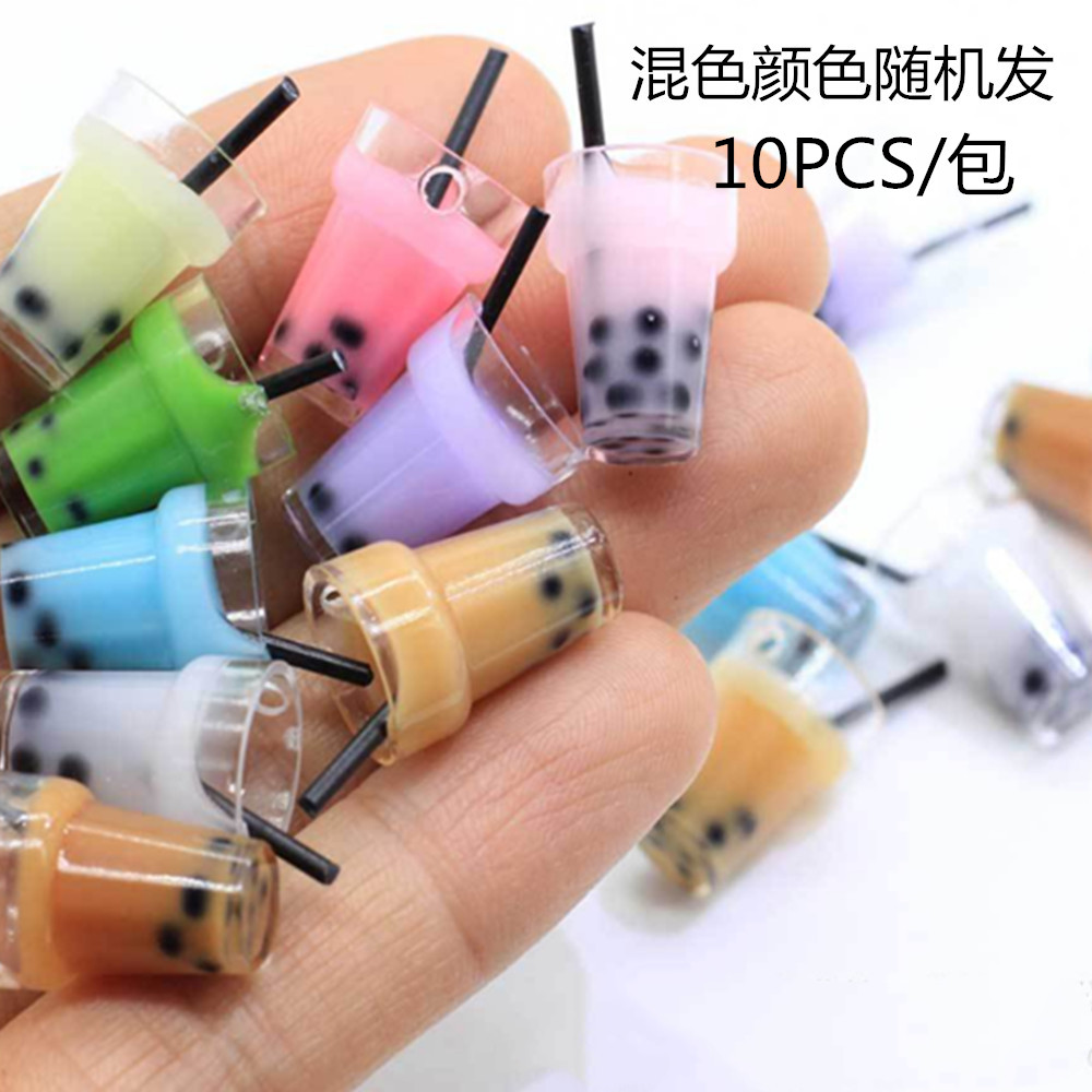 10Pcs Coffee Bottle Cups Decoration Crafts Flatback Cabochon Embellishments For Scrapbooking Kawaii DIY