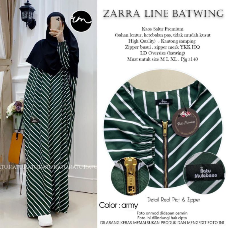 ZARRA LINE BATWING ORIGINAL RATU MULABELS FASHION MURAH SOLO SPASSY UWAISS NALA NABTIK MOELA