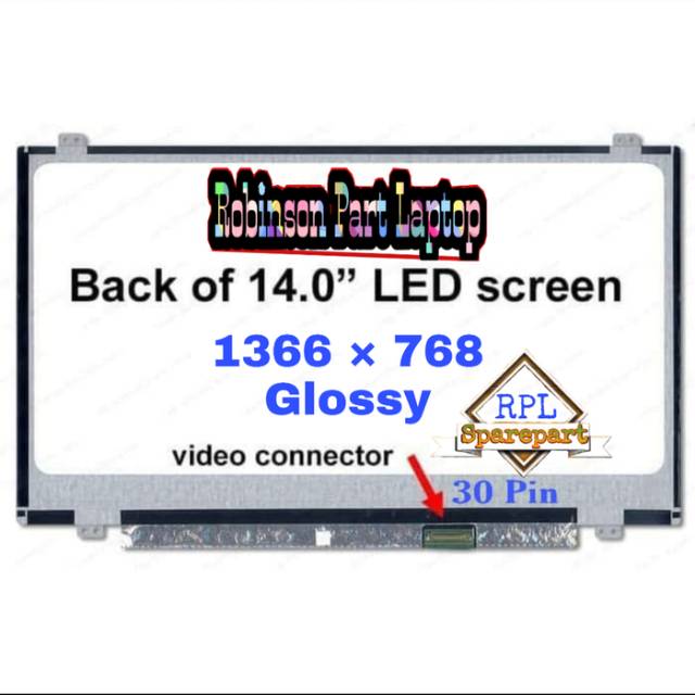 LED LCD Lenovo Ideapad V310-14ISK 110-14IBR 110-ISK 14.0 Slim 30 pin