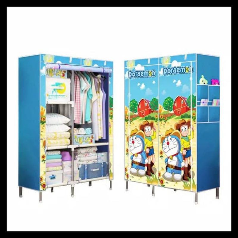 LEMARI PORTABLE / LEMARI BAJU PORTABLE / LEMARI KAIN / LEMARI BISA DIBAWA /LEMARI PAKAIAN