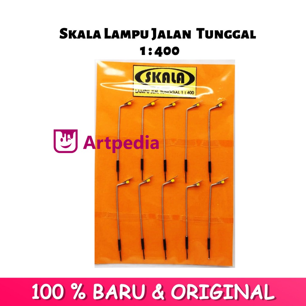 Maket Lampu Jalan Ganda 1:400 / Miniatur Bangunan / Diorama Lampu