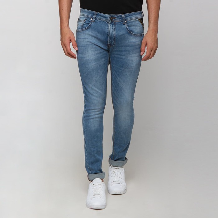 NEW ORIGINAL Boy London Celana Jeans Pria Original - Blue Light Wash Slim Fit 007