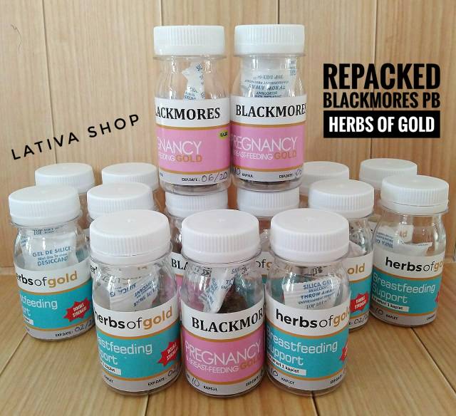 REPACKED BLACKMORES Pregnancy Breastfeeding GOLD | NEW Herbs Of Gold Double Strength