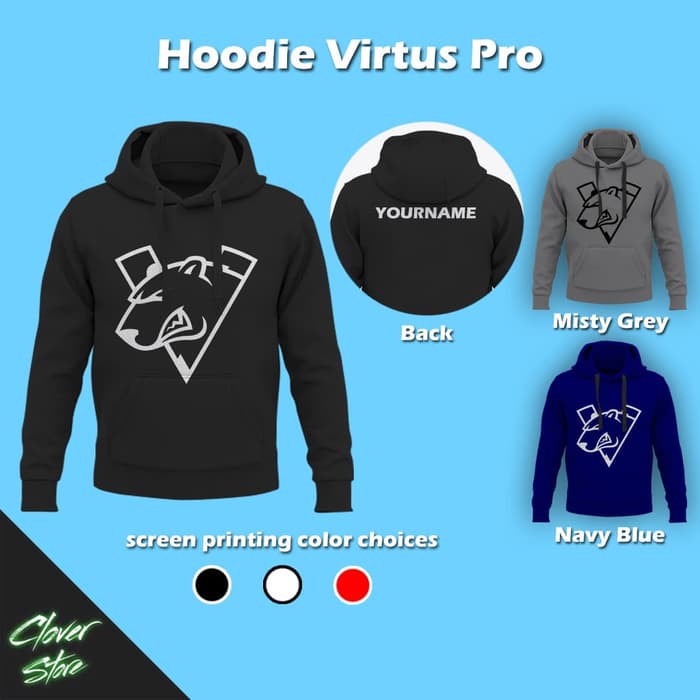 Jaket Hoodie Virtus Pro plus Nickname
