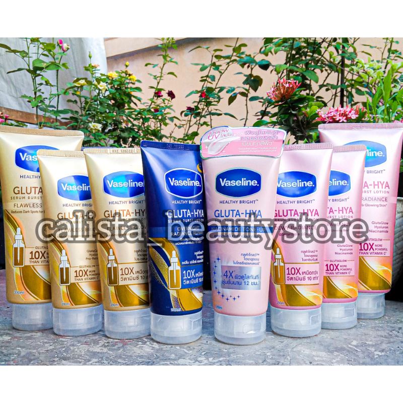 [IMPORT THAILAND 200ml & 330ml] vaseline gluta hya tone up 200ml ORIGINAL / VAaseline healty bright 