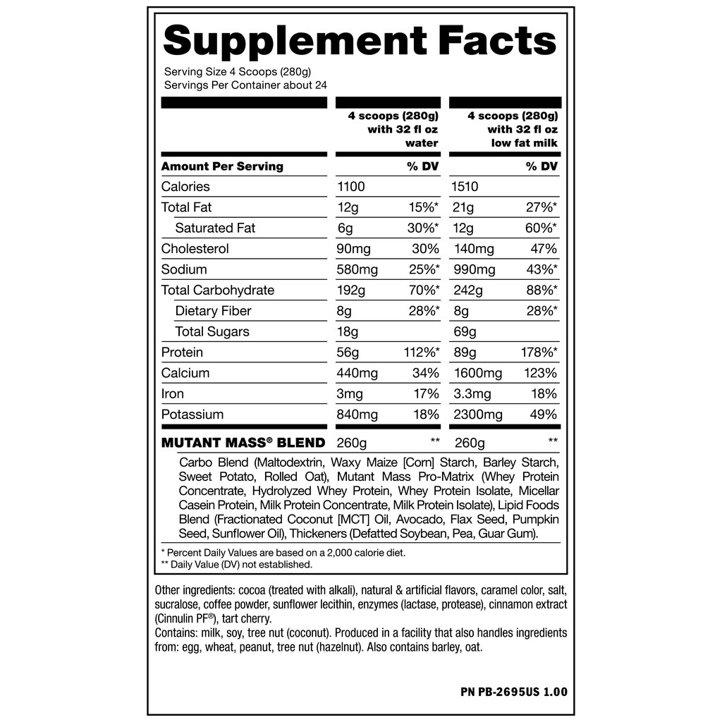 Mutant Mass Gainer 15 lb