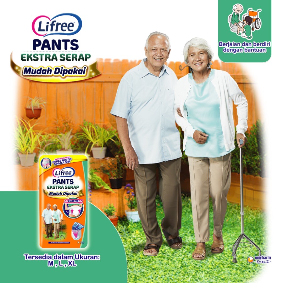 Lifree Pants Popok Dewasa Celana 1 Sachet Renceng M L XL satuan