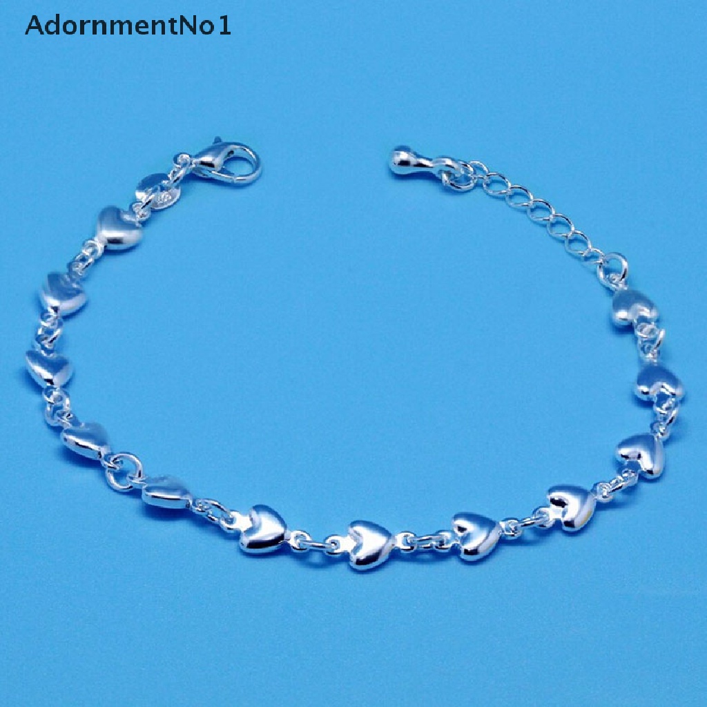 (AdornmentNo1) Gelang Tangan Rantai Lapis Silver Untuk Wanita