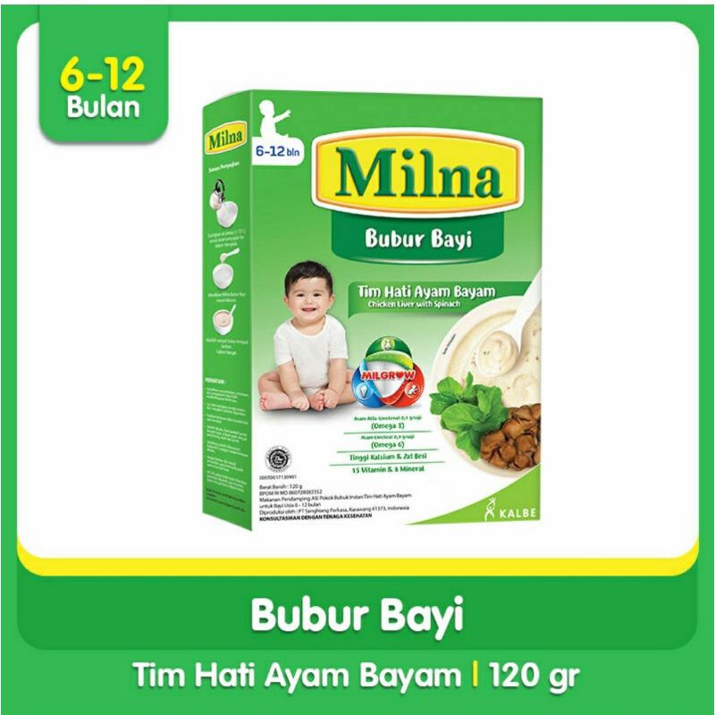 Milna Bubur Bayi 6-12M 120gr/ Bubur bayi - 120gr