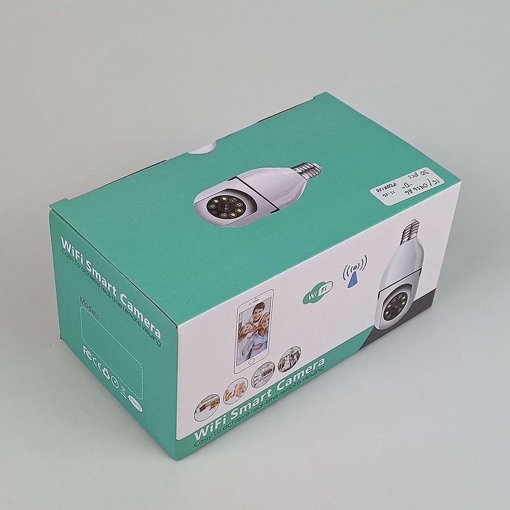 CCTV IP Camera Auto Tracking 1080P E27 Wireless Dual Light - YY102 - White