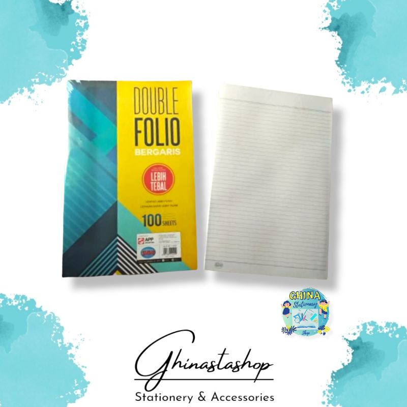 

Kertas Double Folio Bergaris SIDU