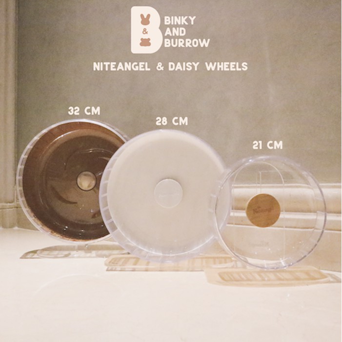 [READYSTOCK] Binky and Burrow - Silent Roda Hamster Wheel (21, 25, 28 cm) Niteangel / Hedgehog Plane