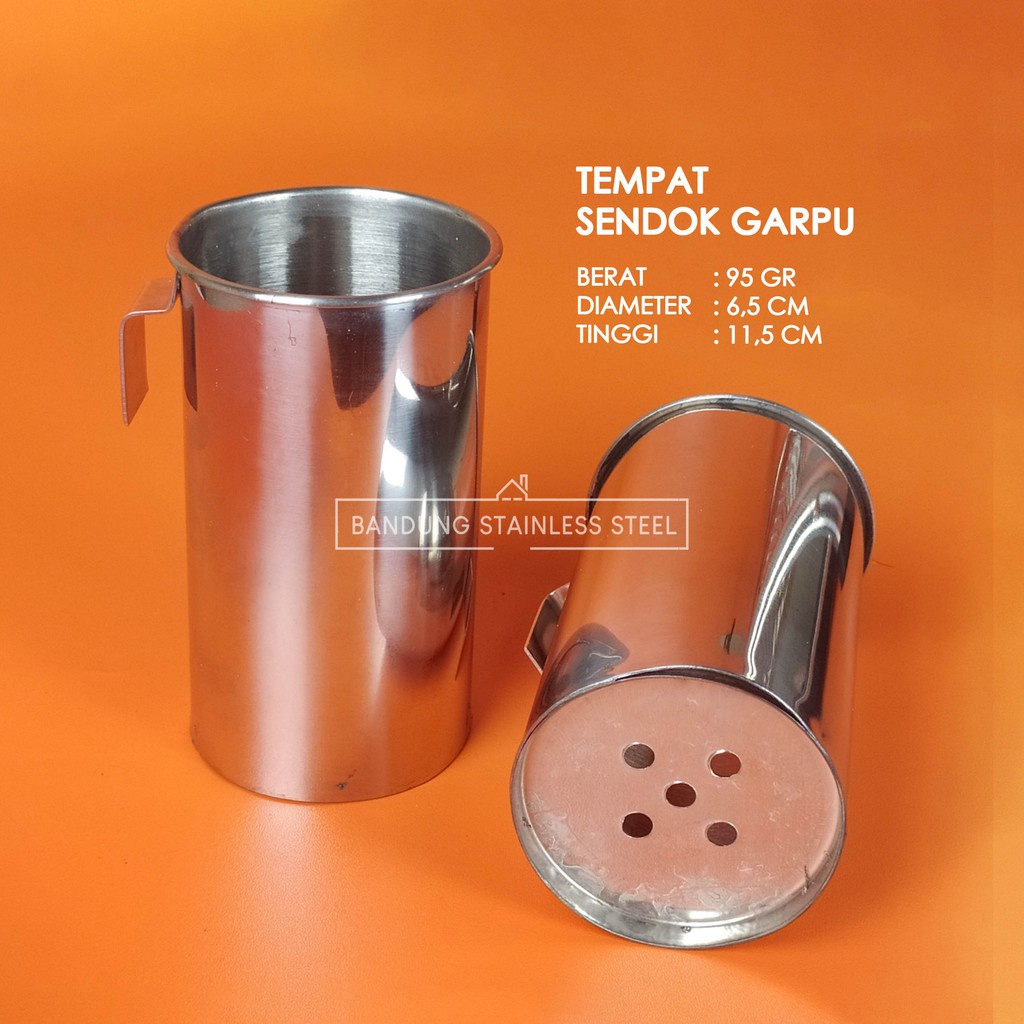 Rak piring 50cm / 60cm stainless steel tebal tempat sendok pisau 2 susun