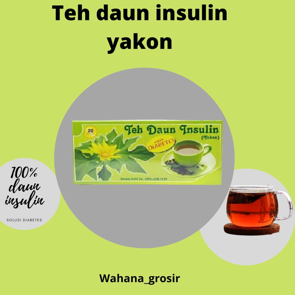 

teh daun insulin yakon herbal mengatasi diabetes kencing manis penyakit gula darah inssulin yakon