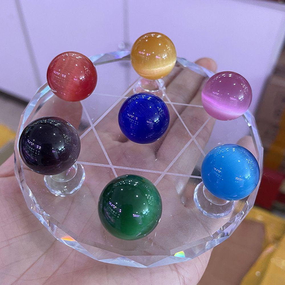Bola Kelereng Kristal Mata Kucing Warna-Warni Untuk Dekorasi Rumah / Kantor