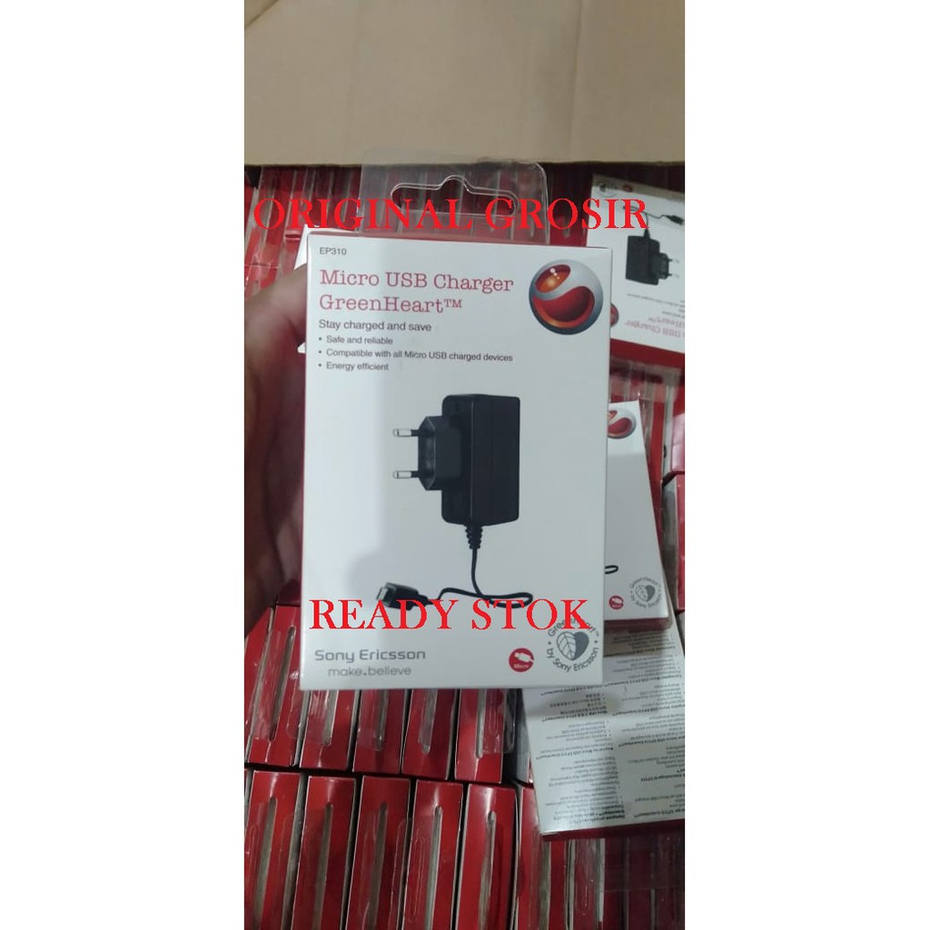 Sony Ericsson Micro USB Charger GreenHeart EP310 Original Pack