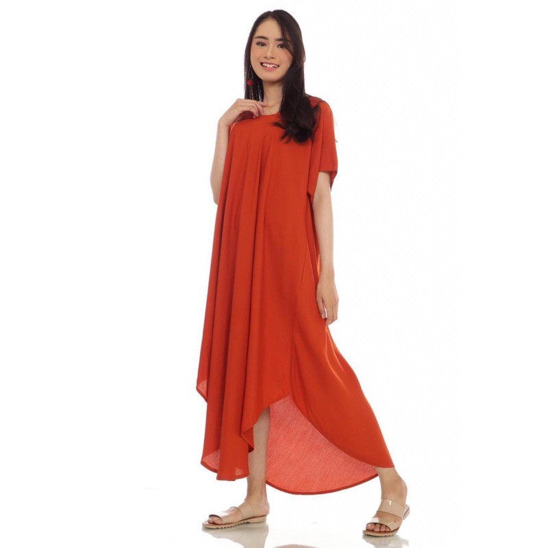 Dress Wanita Jumbo Daster Payung Baju Bali Kekinian Mega Panjang Lengan (Kode M)