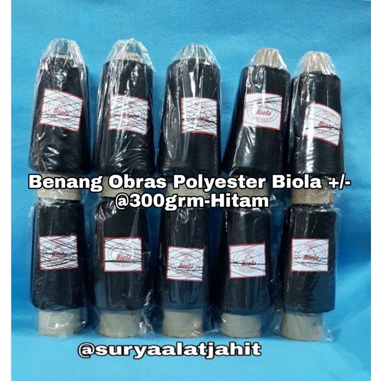 Obras Polyester Biola @300grm Hitam =rp.17.500/1biji