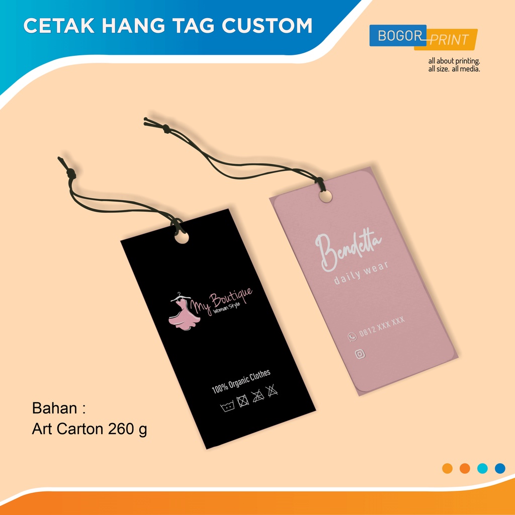 

Cetak Hang Tag Baju Kaos / Price Tag / Barcode Thank You Tag / Termasuk Lubang & Tali / 1-2 Sisi / Custom.
