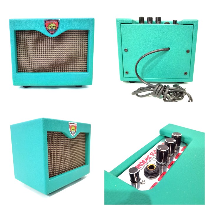 Ampli Gitar Portable Mini 4 Inch Clean Dan Distorsi