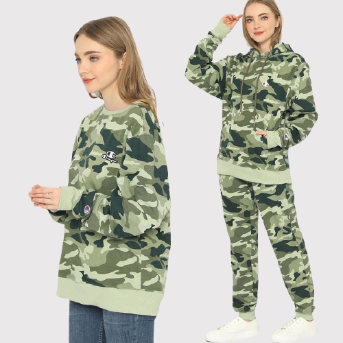 CHAMPION  Weave Hoodie Sweatshirt Joggers  Camo