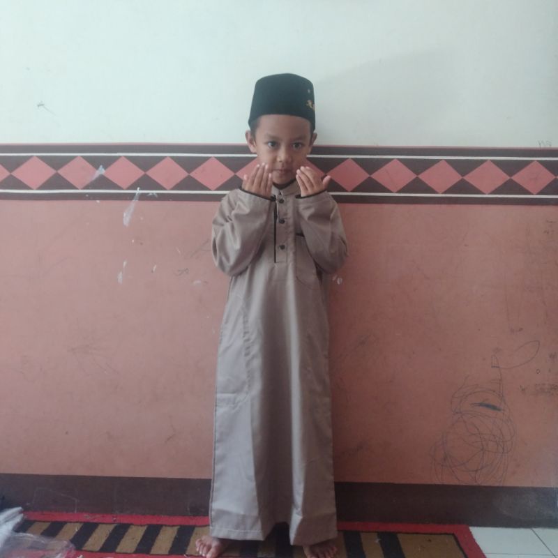 JUBAH GAMIS  ANAK LAKI LAKI ,BAHAN TOYOBO,2 -14 TAHUN