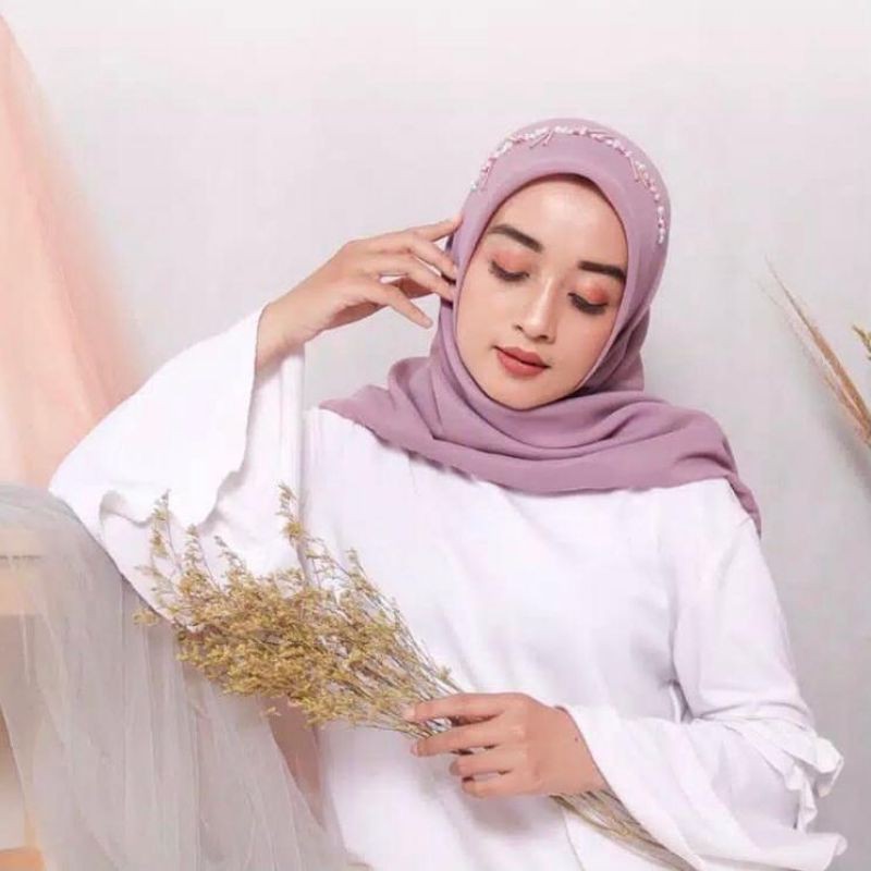 HIJAB SEGI EMPAT BELLA PAYET/ HIJAB SEGI EMPAT PAYET/ JILBAB BELLA SQUARE PAYET