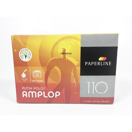 Amplop paperline 110 / Amplop Putih / Amplop uang / Amplop polos