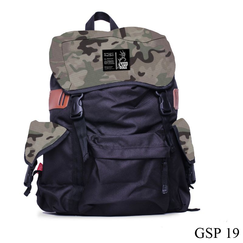 Tas Army Backpack Couldura Hitam – GSP 19