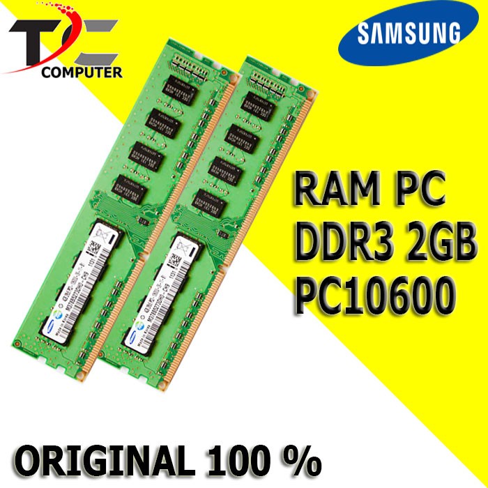 RAM MEMORY PC DDR3 2GB PC10600 MERK SAMSUNG