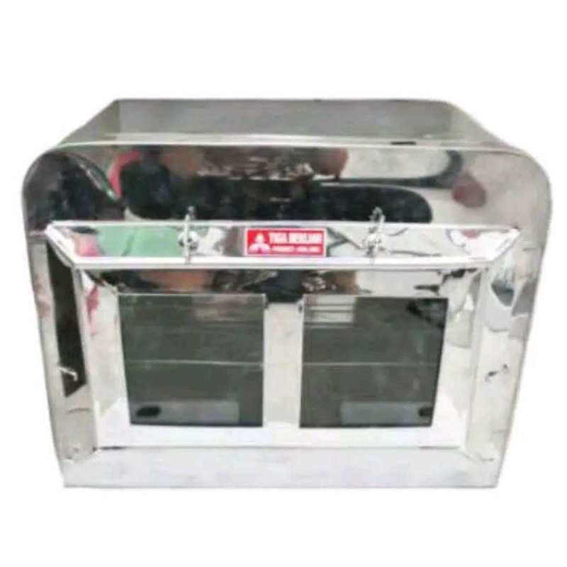 Oven Kue Kompor Manual Tiga Berlian Besar Jumbo Stainless Steel 3 Susun Tangkring