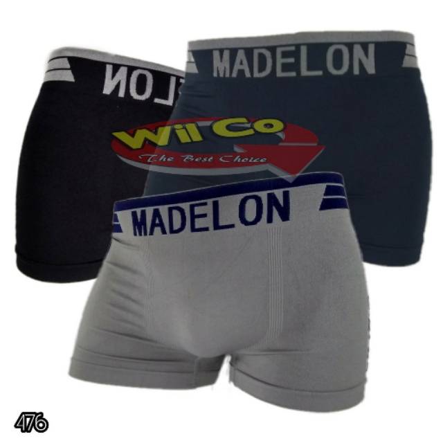 K476 - CELANA DALAM BOXER PRIA MADELON ART 8898 SIZE (M-L) - (XL-XXL) HARGA PER 1 PCS