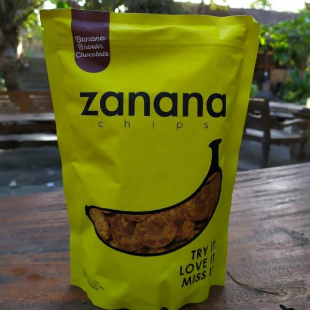 ZANANA CHIPS 180 gram Keripik  Pisang Coklat Susu 