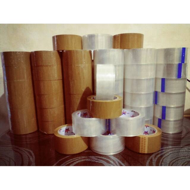 

Lakban coklat bening 888 90 yard 2inchi