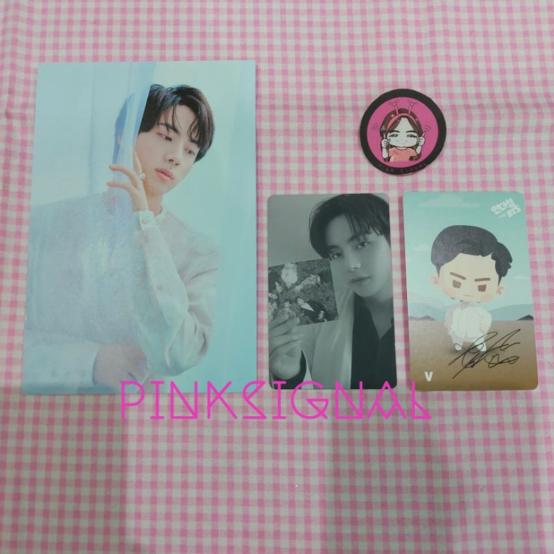 Postcard Jin BTS, Photocard Proof Standard Ver. + Intheseom PC V BTS