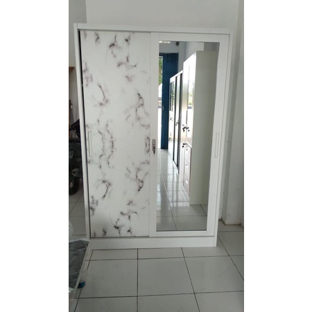 LEMARI PAKAIAN BESI SLIDING JUMBO