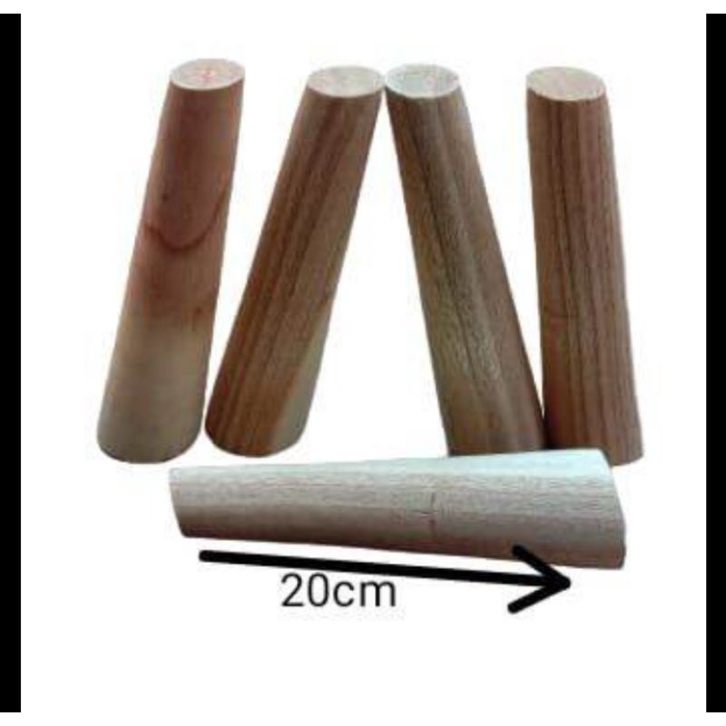 kaki sofa nakas kayu bulat minimalis