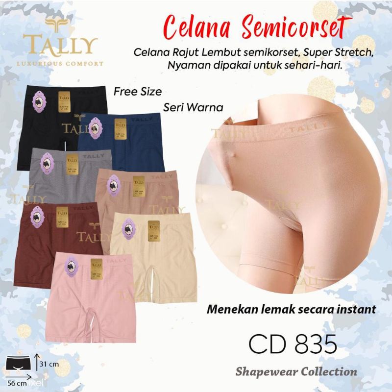 TALLY CD CELANA SHORT 835 | FREE SIZE | FIT L | BAHAN RAJUT