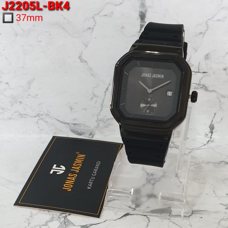Jam Tangan Wanita/Pria Jonas Jasmin JJ-2205L Secon Bawah Aktif Tali Rubber