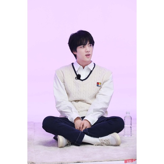 [DP] BTS JIN AMES BOX LOGO V NECK KNIT VEST