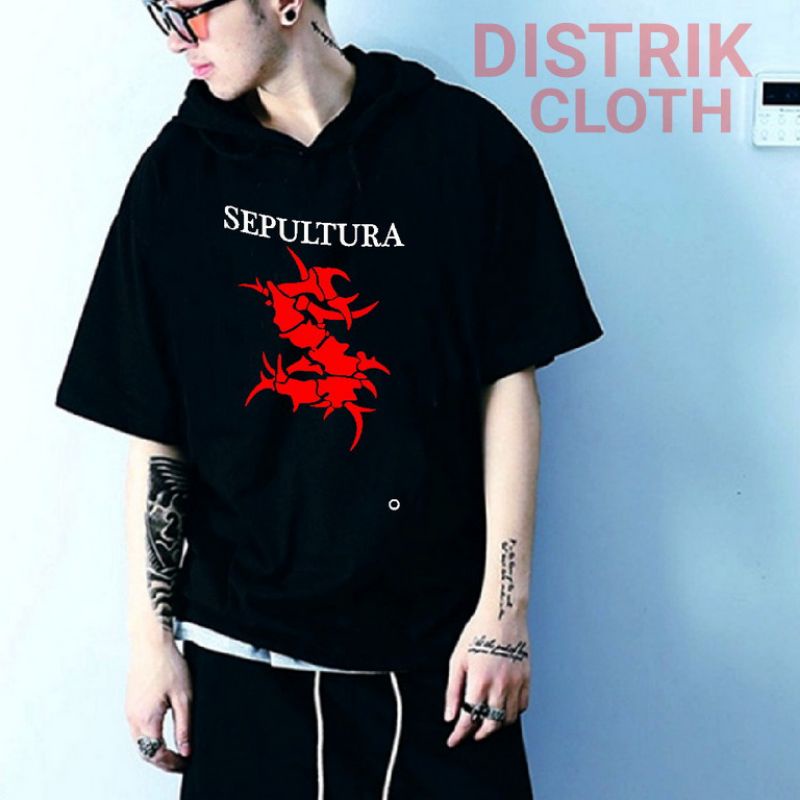 Hoodie Sepultura Jaket Lengan Pendek